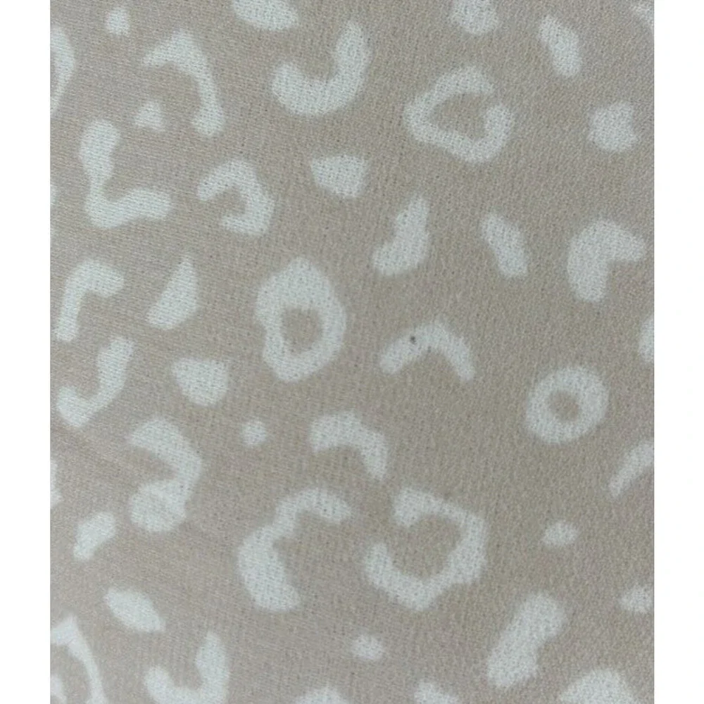 Japna Womens Animal Print Tiered Mini Dress Tie Waist Long Sleeve Size Small New